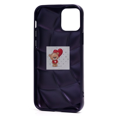 Чехол-накладка для Apple iPhone 12 (темно-фиолетовый) - SC340