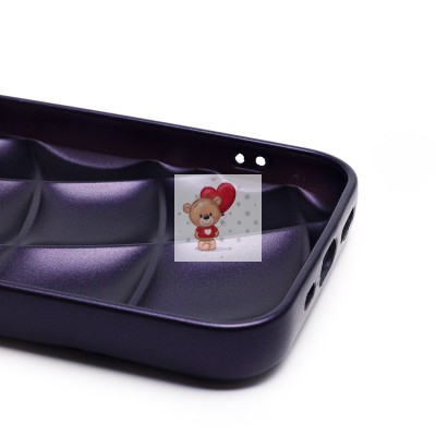 Чехол-накладка для Apple iPhone 12 (темно-фиолетовый) - SC340