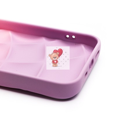 Чехол-накладка для Apple iPhone 12 (фиолетовый/белый) - SC340