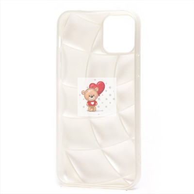 Чехол-накладка для Apple iPhone 12 (белый) - SC340