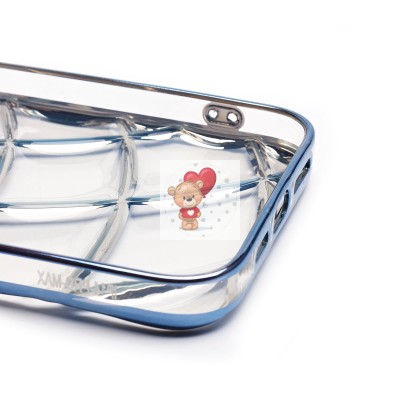 Чехол-накладка для Apple iPhone 14 Pro Max (прозрачный/синий) - SC340