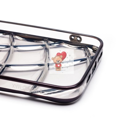 Чехол-накладка для Apple iPhone 15 Pro Max (прозрачный/черный) - SC340