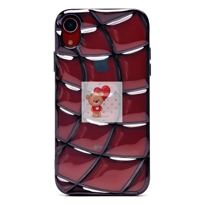 Чехол-накладка для Apple iPhone XR (прозрачный/черный) - SC340