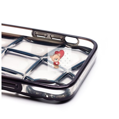 Чехол-накладка для Apple iPhone XR (прозрачный/черный) - SC340 Чехол-накладка для Apple iPhone XR (прозрачный/черный) - SC340