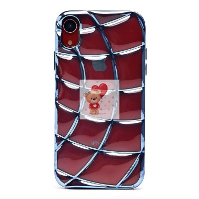 Чехол-накладка для Apple iPhone XR (прозрачный/синий) - SC340