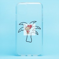 Чехол-накладка для Apple iPhone 11 (белый/черный) - SC342