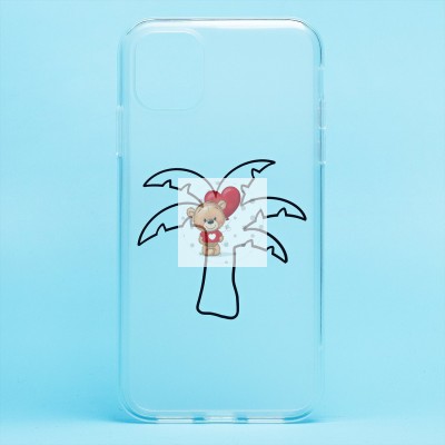 Чехол-накладка для Apple iPhone 11 (белый/черный) - SC342 Чехол-накладка для Apple iPhone 11 (белый/черный) - SC342