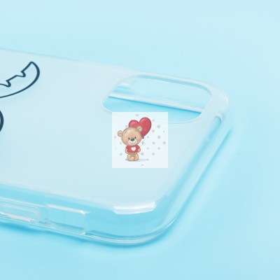 Чехол-накладка для Apple iPhone 11 (белый/черный) - SC342