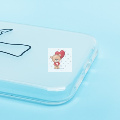 Чехол-накладка для Apple iPhone 11 (белый/черный) - SC342