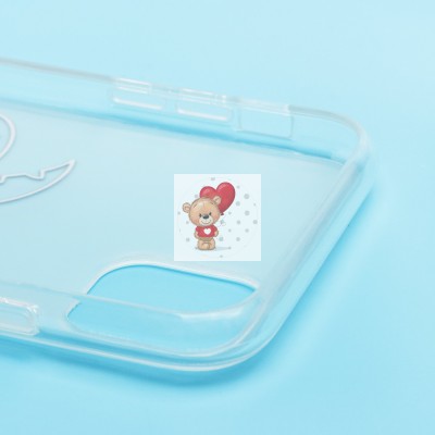 Чехол-накладка для Apple iPhone 11 (белый/черный) - SC342