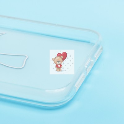 Чехол-накладка для Apple iPhone 11 (белый/черный) - SC342