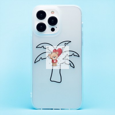 Чехол-накладка для Apple iPhone 14 Pro Max (белый/черный) - SC342 Чехол-накладка для Apple iPhone 14 Pro Max (белый/черный) - SC342