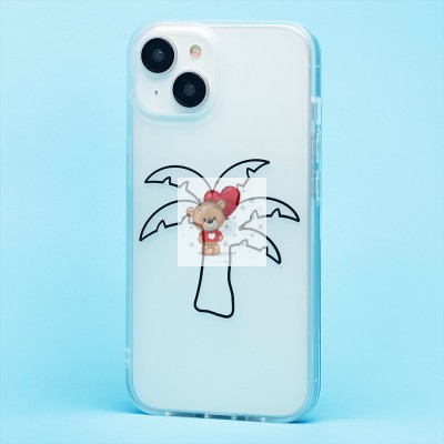 Чехол-накладка для Apple iPhone 14/iPhone 13 (белый/черный) - SC342 Чехол-накладка для Apple iPhone 14/iPhone 13 (белый/черный) - SC342