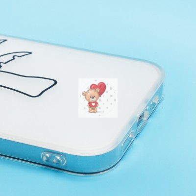 Чехол-накладка для Apple iPhone 14/iPhone 13 (белый/черный) - SC342 Чехол-накладка для Apple iPhone 14/iPhone 13 (белый/черный) - SC342