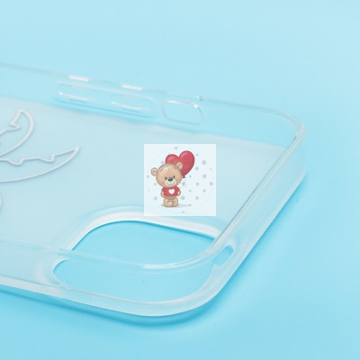 Чехол-накладка для Apple iPhone 14/iPhone 13 (белый/черный) - SC342 Чехол-накладка для Apple iPhone 14/iPhone 13 (белый/черный) - SC342