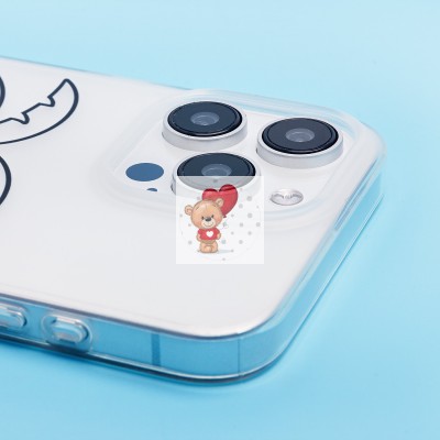 Чехол-накладка для Apple iPhone 15 Pro Max (белый/черный) - SC342