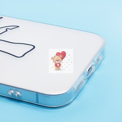 Чехол-накладка для Apple iPhone 15 Pro Max (белый/черный) - SC342