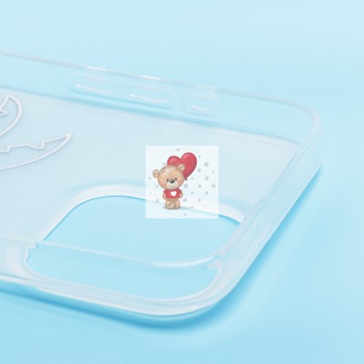 Чехол-накладка для Apple iPhone 15 Pro Max (белый/черный) - SC342