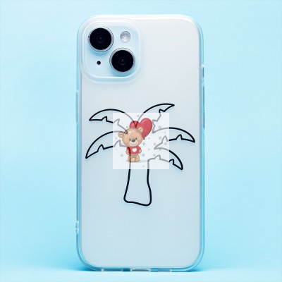 Чехол-накладка для Apple iPhone 15 (белый/черный) - SC342 Чехол-накладка для Apple iPhone 15 (белый/черный) - SC342