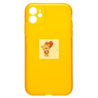 Чехол-накладка для Apple iPhone 11 (прозрачный/оранжевый) - SC344