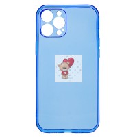 Чехол-накладка для Apple iPhone 12 Pro Max (прозрачный/синий) - SC344 Чехол-накладка для Apple iPhone 12 Pro Max (прозрачный/синий) - SC344