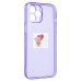 Чехол-накладка для Apple iPhone 12 Pro Max (прозрачный/фиолетовый) - SC344