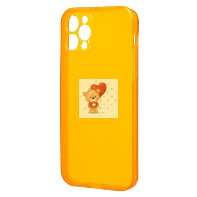 Чехол-накладка для Apple iPhone 12 Pro (прозрачный/оранжевый) - SC344 Чехол-накладка для Apple iPhone 12 Pro (прозрачный/оранжевый) - SC344
