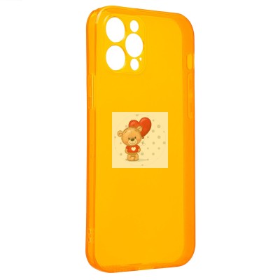 Чехол-накладка для Apple iPhone 12 Pro (прозрачный/оранжевый) - SC344 Чехол-накладка для Apple iPhone 12 Pro (прозрачный/оранжевый) - SC344