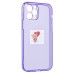 Чехол-накладка для Apple iPhone 12 Pro (прозрачный/фиолетовый) - SC344 Чехол-накладка для Apple iPhone 12 Pro (прозрачный/фиолетовый) - SC344