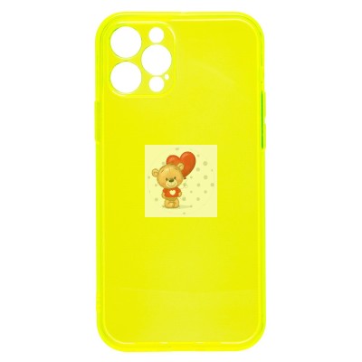 Чехол-накладка для Apple iPhone 12 Pro (прозрачный/желтый) - SC344