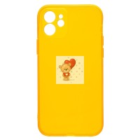 Чехол-накладка для Apple iPhone 12 (прозрачный/оранжевый) - SC344