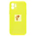 Чехол-накладка для Apple iPhone 12 (прозрачный/желтый) - SC344