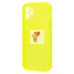 Чехол-накладка для Apple iPhone 12 (прозрачный/желтый) - SC344