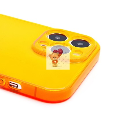 Чехол-накладка для Apple iPhone 13 Pro Max (прозрачный/оранжевый) - SC344