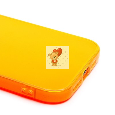 Чехол-накладка для Apple iPhone 13 Pro Max (прозрачный/оранжевый) - SC344