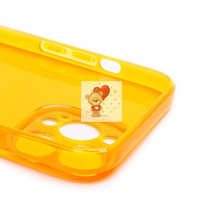 Чехол-накладка для Apple iPhone 13 Pro Max (прозрачный/оранжевый) - SC344