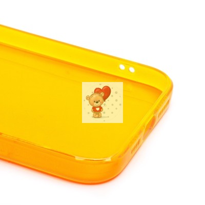 Чехол-накладка для Apple iPhone 13 Pro Max (прозрачный/оранжевый) - SC344