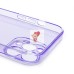 Чехол-накладка для Apple iPhone 13 Pro Max (прозрачный/фиолетовый) - SC344
