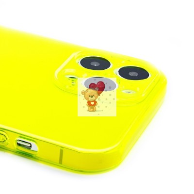 Чехол-накладка для Apple iPhone 13 Pro Max (прозрачный/желтый) - SC344