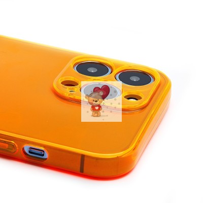 Чехол-накладка для Apple iPhone 13 Pro (прозрачный/оранжевый) - SC344 Чехол-накладка для Apple iPhone 13 Pro (прозрачный/оранжевый) - SC344