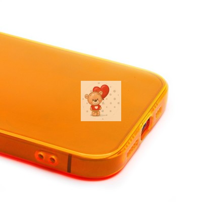Чехол-накладка для Apple iPhone 13 Pro (прозрачный/оранжевый) - SC344 Чехол-накладка для Apple iPhone 13 Pro (прозрачный/оранжевый) - SC344