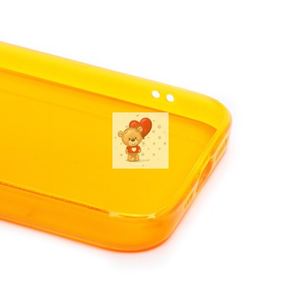 Чехол-накладка для Apple iPhone 13 Pro (прозрачный/оранжевый) - SC344 Чехол-накладка для Apple iPhone 13 Pro (прозрачный/оранжевый) - SC344