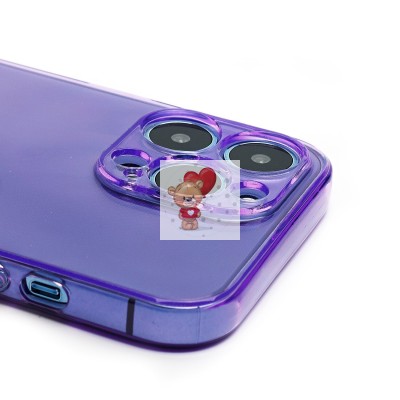 Чехол-накладка для Apple iPhone 13 Pro (прозрачный/фиолетовый) - SC344 Чехол-накладка для Apple iPhone 13 Pro (прозрачный/фиолетовый) - SC344