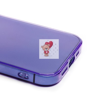 Чехол-накладка для Apple iPhone 13 Pro (прозрачный/фиолетовый) - SC344 Чехол-накладка для Apple iPhone 13 Pro (прозрачный/фиолетовый) - SC344