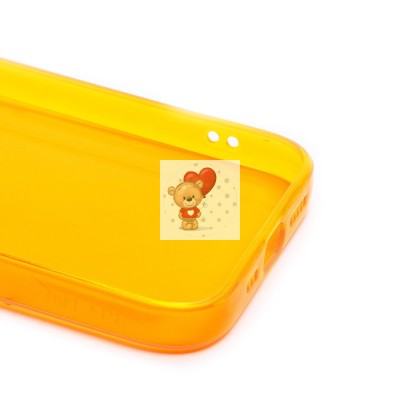 Чехол-накладка для Apple iPhone 14 Pro (прозрачный/оранжевый) - SC344