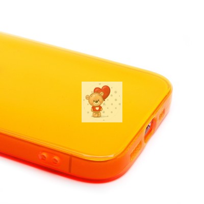 Чехол-накладка для Apple iPhone 14 (прозрачный/оранжевый) - SC344 Чехол-накладка для Apple iPhone 14 (прозрачный/оранжевый) - SC344