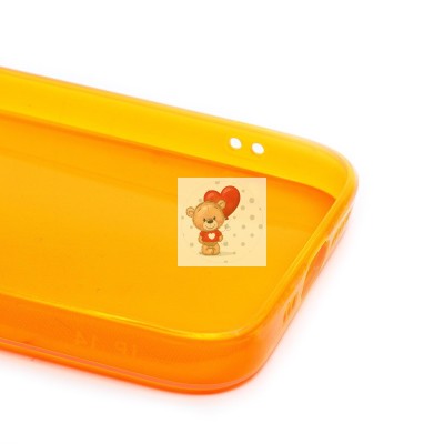 Чехол-накладка для Apple iPhone 14 (прозрачный/оранжевый) - SC344 Чехол-накладка для Apple iPhone 14 (прозрачный/оранжевый) - SC344