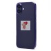 Чехол-накладка для Apple iPhone 16 Plus (прозрачный/фиолетовый) - SC344