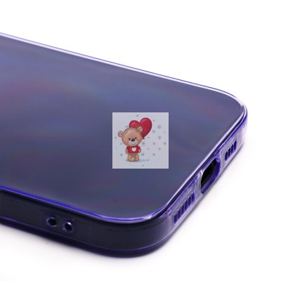 Чехол-накладка для Apple iPhone 16 Plus (прозрачный/фиолетовый) - SC344