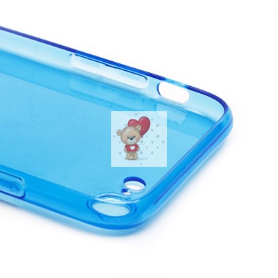 Чехол-накладка для Apple iPhone 7 (прозрачный/синий) - SC344